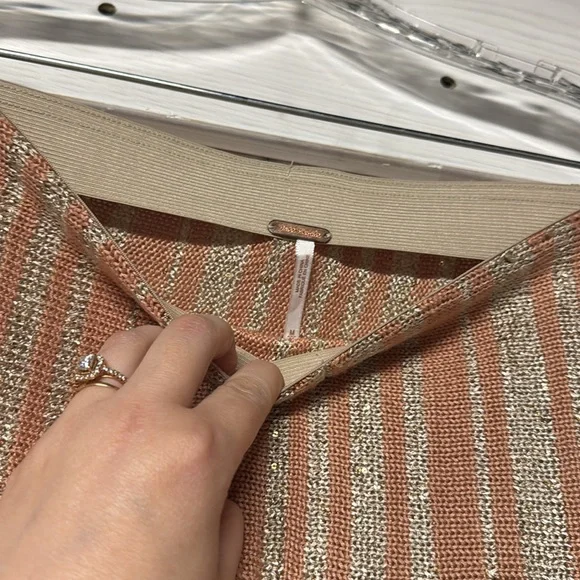 Free People Beach Bash Sweater Set Size Medium Peach Rare - Picture 7 of 9